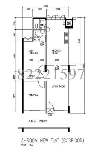 Blk 607 Clementi West Street 1 (Clementi), HDB 3 Rooms #128977402